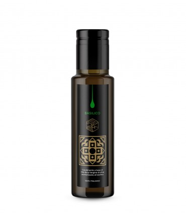 DRESSING BASED ON EXTRA VIRGIN OLIVE OIL FLAVORED WITH BASIL